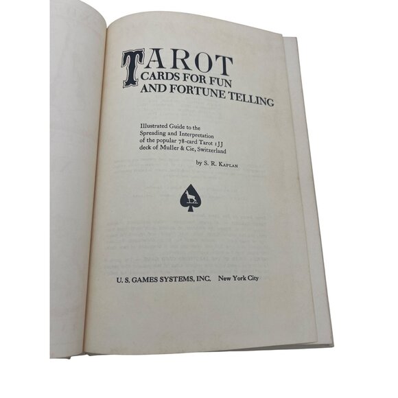 Tarot Cards For Fun And Fortune Telling By S.R. Kaplan Hardcover 1974 Edition - Picture 4 of 9